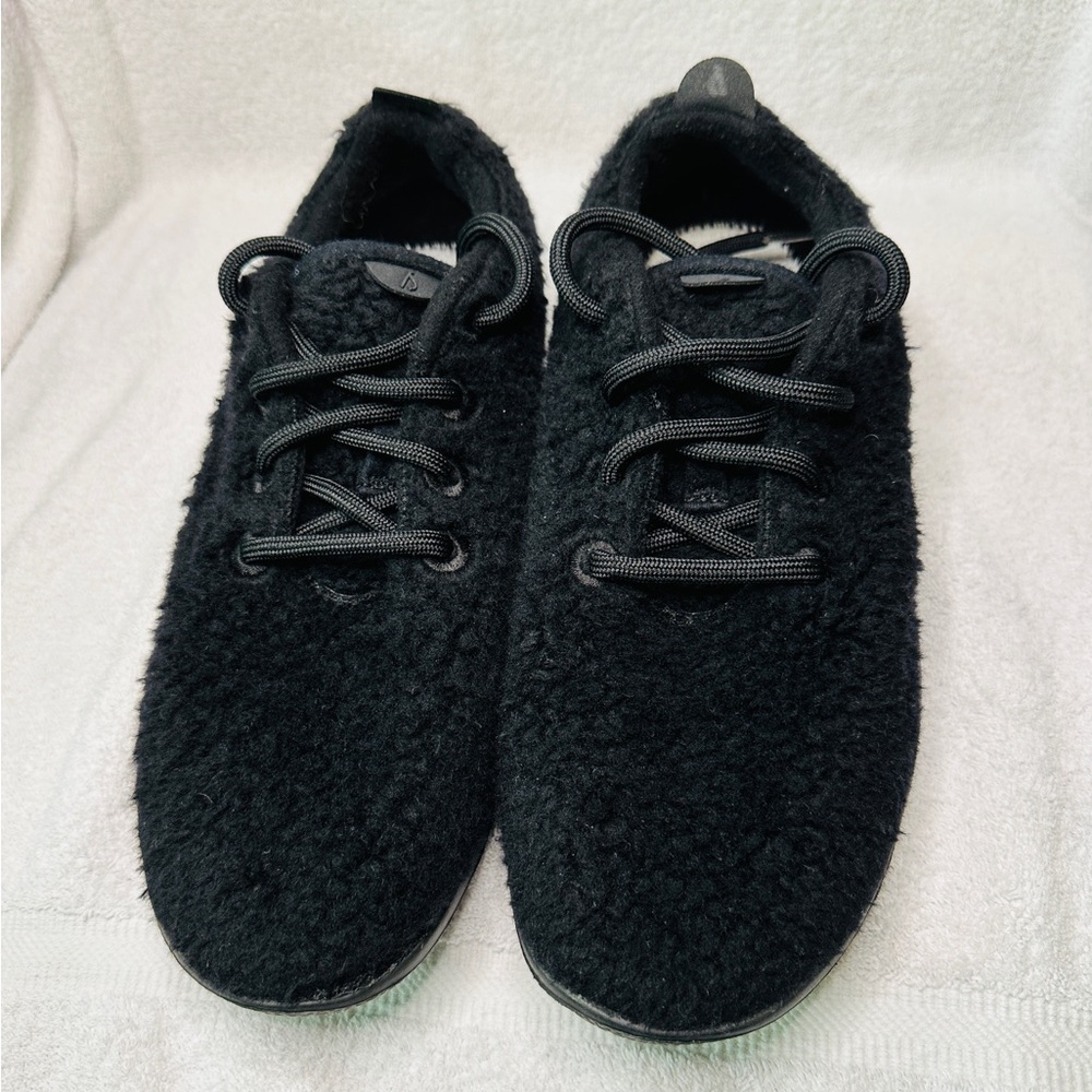 Allbirds Wool Runners 0622 NV1 Black Wool Lace-Up Sneaker Shoes Women’s Size 9